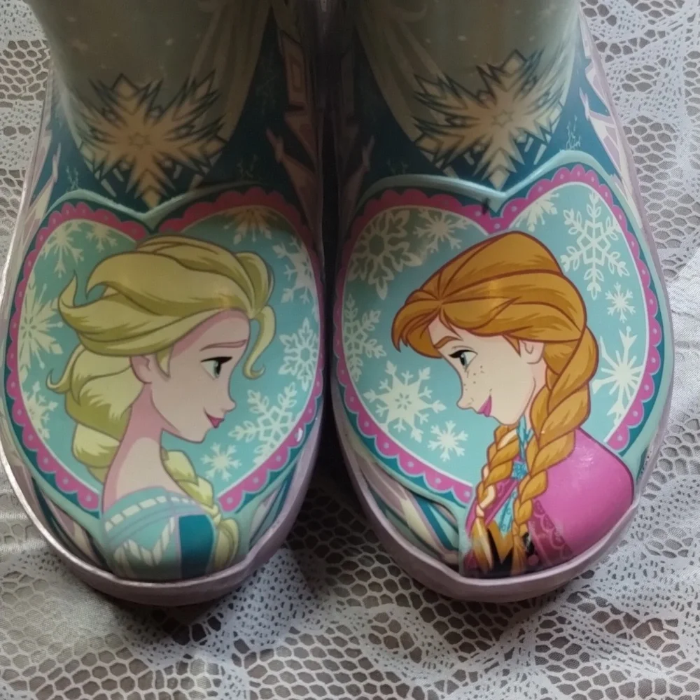 Disney Frozen Rain Boots Size US 6